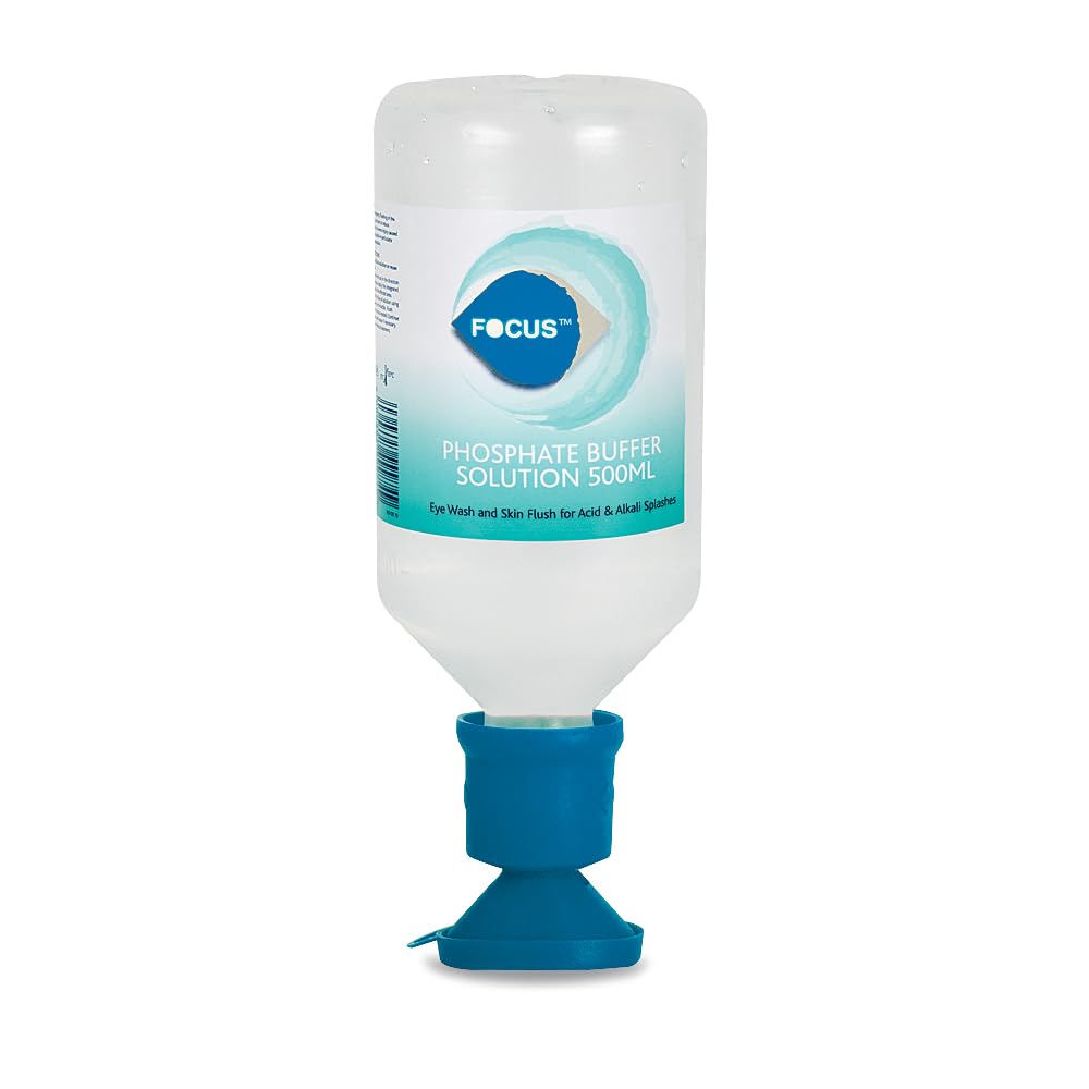 Enfoque Solución Tampón De Fosfato 500 Ml Estéril Lavado De Ojos