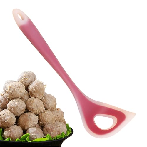Creatore di Polpette | Stampo Rotondo Silicone Riutilizzabile per Cucina | Utensile Ergonomico per Polpette Crocchette Dough Verdure Pesce Pollo | Ristorante Commerciale