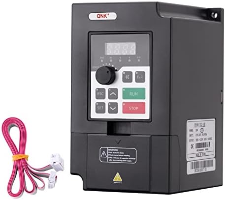 QNK VFD Converter Single to 3 Phase Inverter Variable Frequency Drive 3KW CNC Spindle Motor Speed Controller 4HP 220V AC 14A