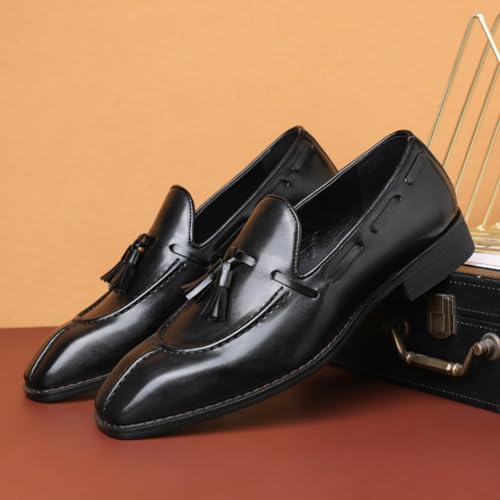 Men's Tassel Slip-On Loafers - Dress Shoes for Business Meetings Wedding Events Dinner Parties Casual Comfotbale2