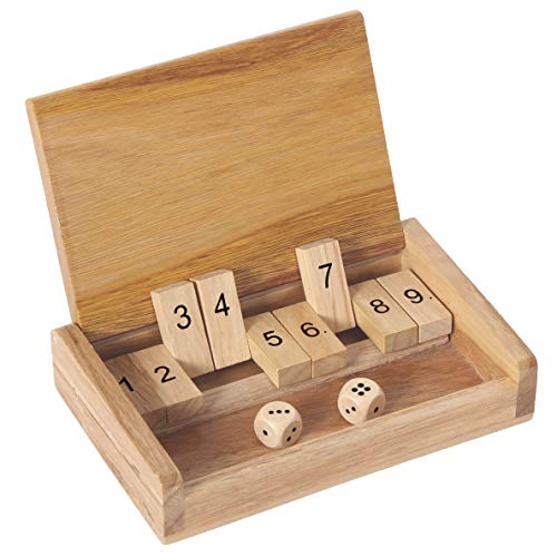 Bartl 108728 Klappenspiel, Shut The Box, Würfelspiel