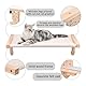 Katze Hängematte Wand montiert, hölzerne Katze Wand Möbel, Katze Regale und Sitzstangen, Katze Wandregal für den Innenbereich mit Plüsch, Katze Wandbett Plattform für Schlafen, Spielen und Klettern