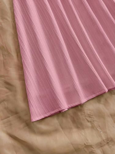 Image of OYOANGLE Women's Cut Out Smocked Sundress Backless Ruffle A Line Cami Dress | Country Concert Dress, Sun Dress, Sunmer Dresses, Ceach Dress, Flowy Mini Dress, Cutout Sundress