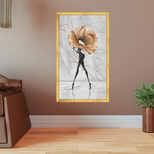 Toile abstraite florale pour une atmosphère douce et inspirante