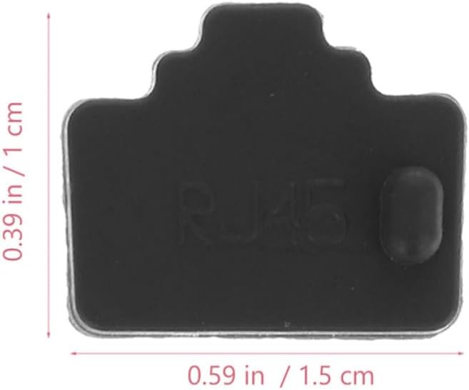 Generic 50pcs Ethernet Port Dust Plugs Rj45 Network Port Protector Silicone Dustproof Portable Caps for Routers and Tvs Compatible with PC Ethernet