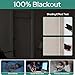 HOMEIDEAS 100% Linen Blackout French Door Curtains, Modern Farmhouse Privacy Door Window Curtains, 26 X 68 Inch Room Darkening Blinds, Shades for Bedroom Decor, 1 Panel, Natural