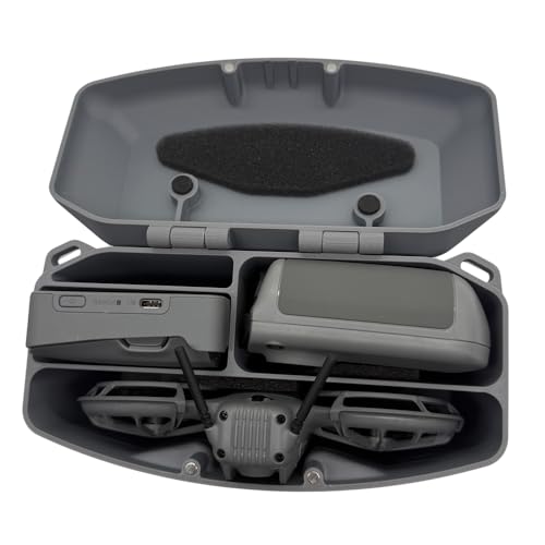 Funda rígida para DJI Neo 2 con protector de mando RC N3 y batería 4