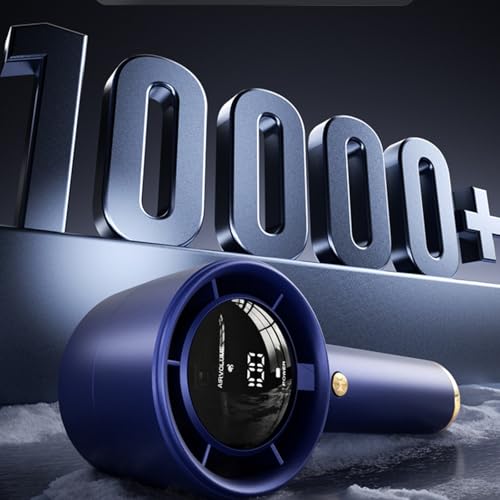 Ventilador de mano contra olas de calor con pantalla digital de control exacto 8