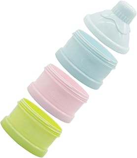 ibasenice Caixa De Leite Em Pó Dispensador De Fórmula Portátil Recipientes De Brilho Labial Dispensador De Viagem Recipiente De Fórmula Recipientes De Leite Em Pó De Viagem Recipiente