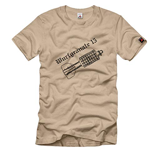 T-shirt Grenade Beige XXX-Large imprimé historique militaire