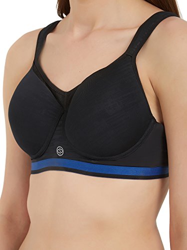 Image of SOIE Women Full Coverage Polyamide Spandex High Impact Padded Non Wired Sports Bra