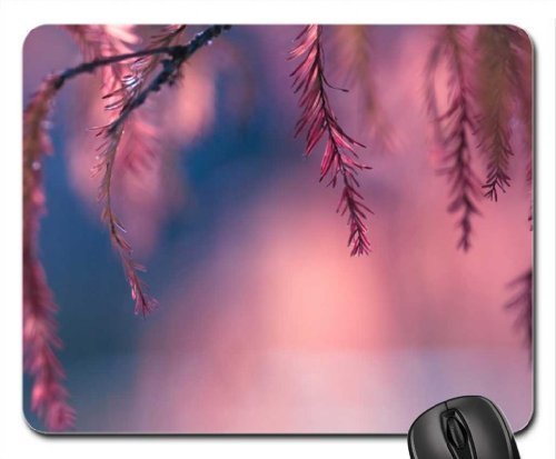 Preisvergleich Produktbild PEARL Pink Konifere Äste Mauspad, Mousepad (Blumen Mauspad)