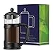 Glass French Press Coffee Maker - VIANKORS Coffee & Tea maker Family size (34 oz, 1000ml) Classic Collection Heat Resistant Borosilicate Glass Bonus Stainless Steel Screen Easy to clean