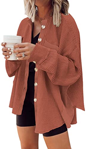 Image of Womens Corduroy Button Down Shirts Color Block Long Sleeve Blouses Tops Jackets