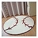 AMTOL Retro Cojín De Poliéster para Silla De Suelo Duro, Alfombra Suave Y Esponjosa De Bola Redonda Antideslizante, Alfombrilla para Silla De Ordenador para Sala De Estar Moderna Y Dormitorio