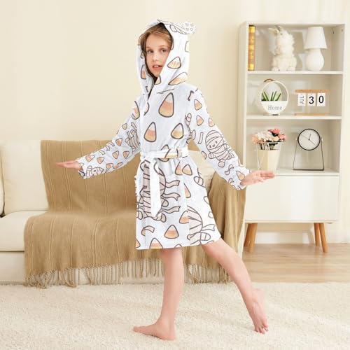 GuoChe Bathrobe For Children Halloween Mummy Wrap Race Hooded Robes3