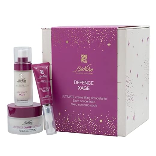 BioNike Cofanetto Set Regalo Donna Anti Age Defence Xage - Siero Contorno Occhi 15 ml, Siero Concentrato Viso 30 ml, Crema Ultimate Lifting Rimodellante 50 ml per Pelli Mature