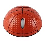 CHUYI Cool Basketball Shape 2.4GHz Wireless Mouse Optical Gaming Mouse Portable Office Mice with USB Receiver for PC Computer Laptop Funny Gift