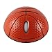 CHUYI Cool Basketball Shape 2.4GHz Wireless Mouse Optical Gaming Mouse Portable Office Mice with USB Receiver for PC Computer Laptop Funny Gift