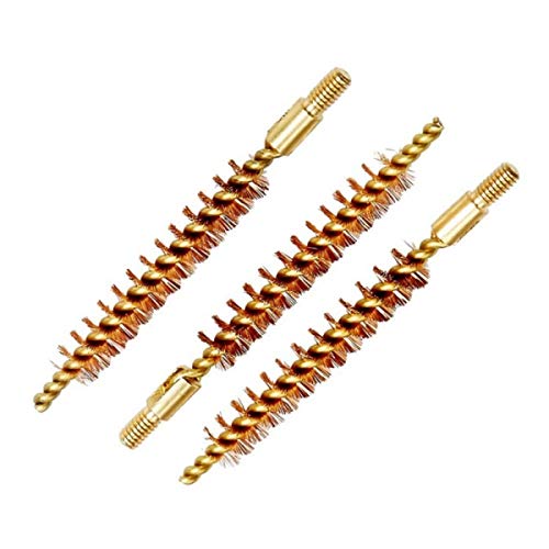Tipton Best Gun Bore Brush 3-Pack With Quality .30-.32 Caliber Bronze Bristles For Removing Fouling And Residue In Barrel #TOP1