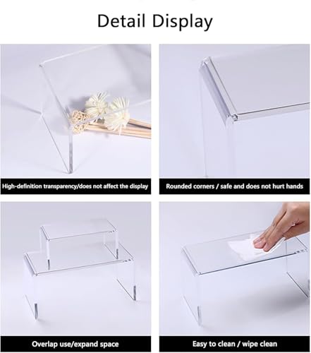 Riser transparent pour étagères décoratives afin de ranger sans ombre - 6