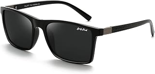 GREY JACK Square Shape TR90 Frame Polarized Sunglasses with UV Protected for Women and Men 5005