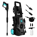 Cecotec Idropulitrice ad alta pressione HydroBoost 2000 Car&Garden Pro. 2000 W, casa, giardino o auto, portata max 450 l/h, 150 bar di pressione max, pompa in alluminio, raggio d'azione 14m