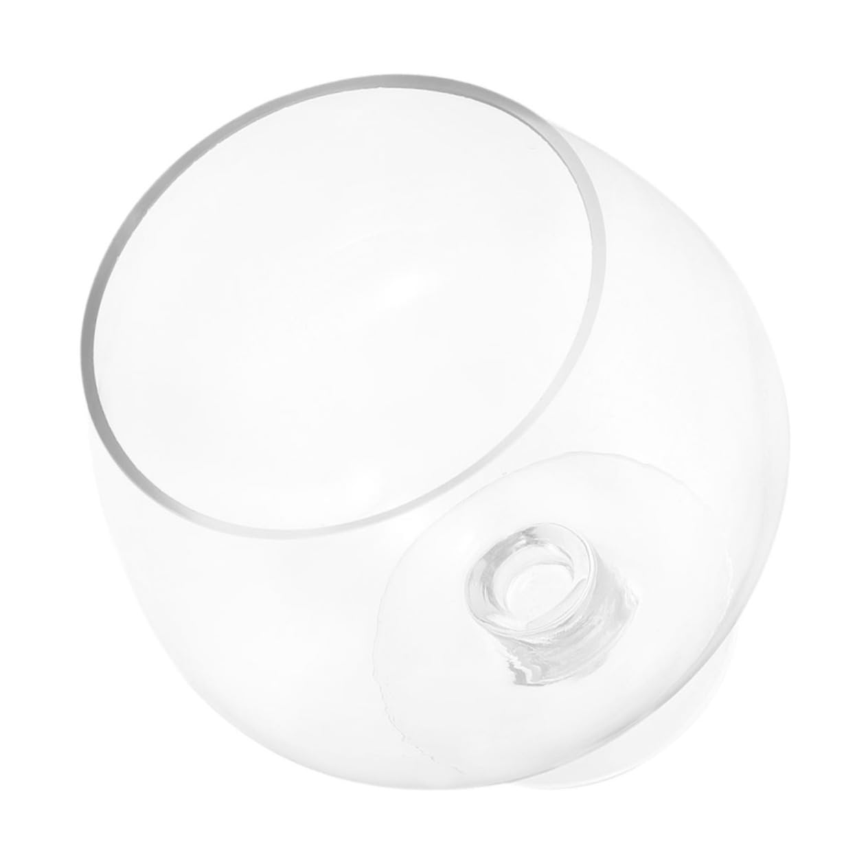 ULTECHNOVO Pecera De Transparente para Sobremesa Acuario Pequeño para Peces Dorados y Plantas como Pecera Decorativa De Escritorios