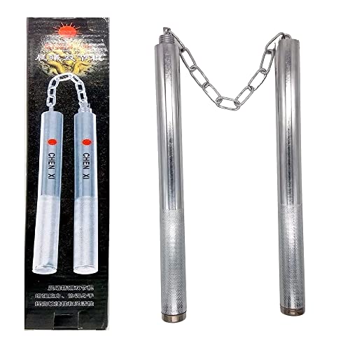 Tchaco Ninja De Metal Nunchakus Tamanho Oficial Ninja Bastão Cassetete