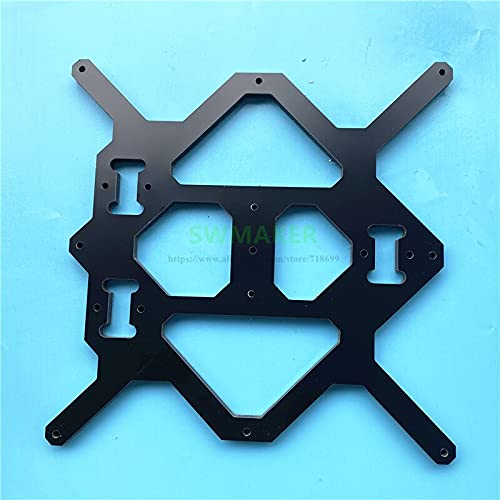 Lysee 3D Printer Parts & Accessories - Black Prusa i3 MK3 Mini 6mm Thick Aluminium Composite Y Carriage Heated Bed Support Plate DIY MK3 Mini 3D Printer - (Size: Black, Color: Option 2)