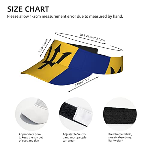 Image of Cute Funny Flag Hat Women Men Adjustable Flag Sport Sun Visor Hat Summer Fashion Sun Cap Beach Flag Hat