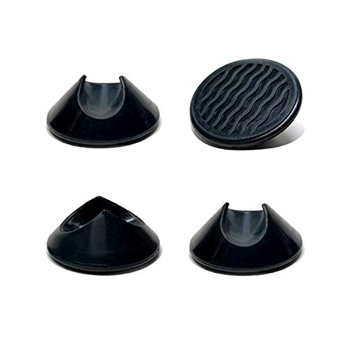 Protectores para patas de horquilla, paquete de 4, deslizadores de goma antideslizantes para suelos duros, universal para barras de acero de 10 mm y 12 mm