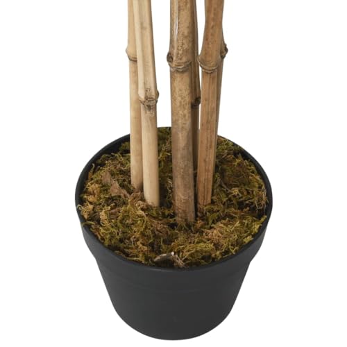 Vidaxl Albero Bambù Artificiale 1104 Foglie 180 Cm Verde - 3