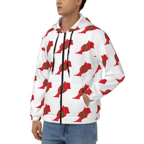 Sweat Maroc homme avec fermeture éclair pour un confort ajustable