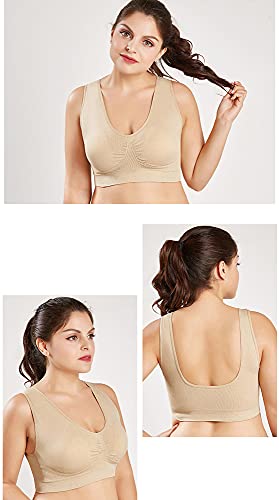 Soutien-gorge push-up grande taille 6XL soulagement du dos et maintien sans fil