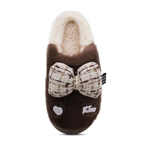 Image of VRITRAZ Women's Comfort Slip On Closed Toe Warm Winter with Cute Design print House Clog Indoor Slipper