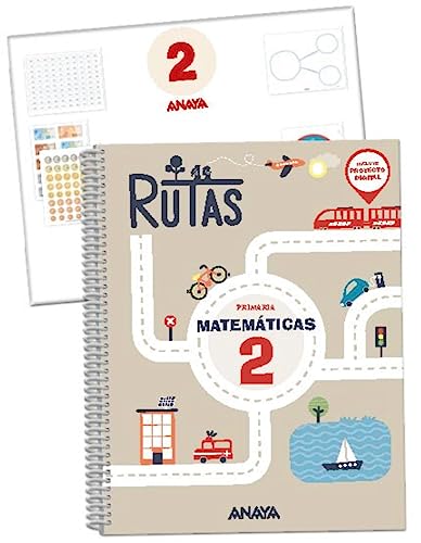 Portada de Matemáticas 2º Educacion Primaria Rutas