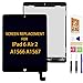 Per iPad Air 2 A1566 A1567 LCD Screen Ricambio Digitizer Vetro Kit di Assemblaggio, Pellicola Temperata, Colla e Strumenti (Nero)