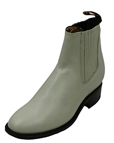 Dona Michi Mens Charro Botin Short Ankle Soft Cow Leather Boots