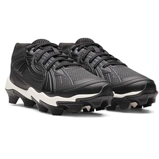 Under Armour Women's Glyde Sola Rm Softball Cleats Sneaker, (001) Black/White/Black, 8