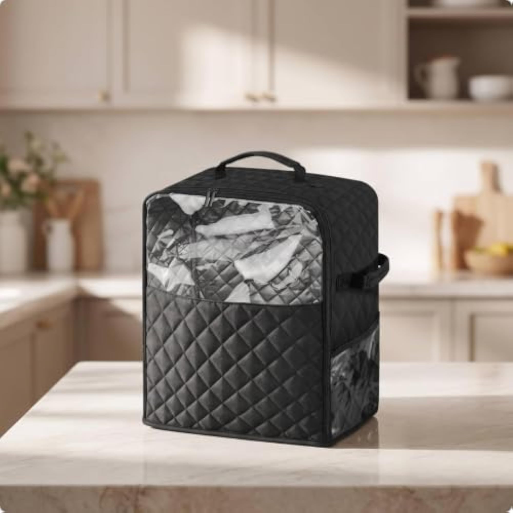 Blender Storage Bag with Side Pocket for Kitchen Countertop