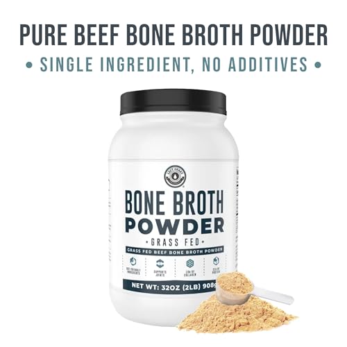 Image of Grass Fed Bone Broth Protein Powder, Unflavored, 32oz