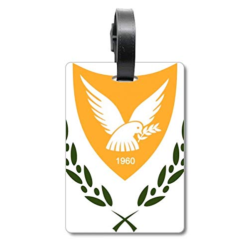 Étiquette d'identification pour valise ultra résistante motif drapeau de Chypre