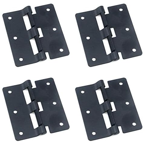 MY MIRONEY 4Sets Take Apart Hinges Black Lift Off Hinge Door Removable Hinge Hardware Detachable Hinge for Flight Case,3.03" x 2.64" Cover