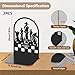 Hobbspring 2Pcs Metal Bookends Black Heavy Duty Book Shelf Holders Chess Decorative Book Ends Used on Desk for Back to School Office Home Library Small Large Heavy Books