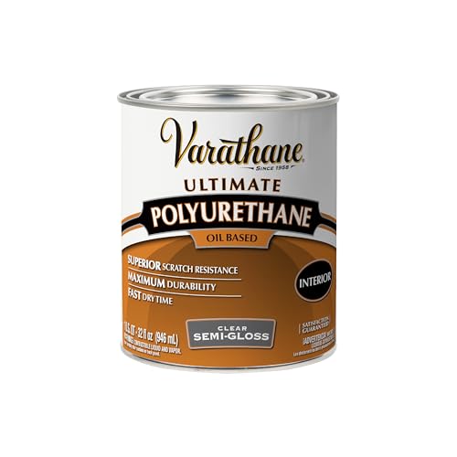 Varathane Oil-Based Ultimate Polyurethane, Quart, Semi-Gloss Finish