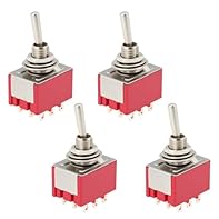 Specifications: 9-pin 2-position, 3PDT toggle switch, Current/Voltage: 2A 250VAC/5A 125VAC, Model: MTS-302, Overall length 37mm, width 13mm, thread diameter 6mm, thread length 9mm. Compatibility: This product is compatible with most guitar effects pe...