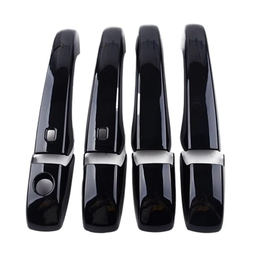 Poignée de porte Dodge Caravan noire kit 8 pièces accessoires auto carrosserie
