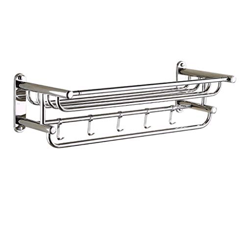 Support serviette mural 40cm anti-rouille pour éliminer l'humidité du bain