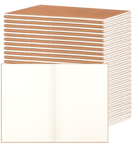 Carnets de notes A5 vierges kraft à couverture souple et légère de 60 pages